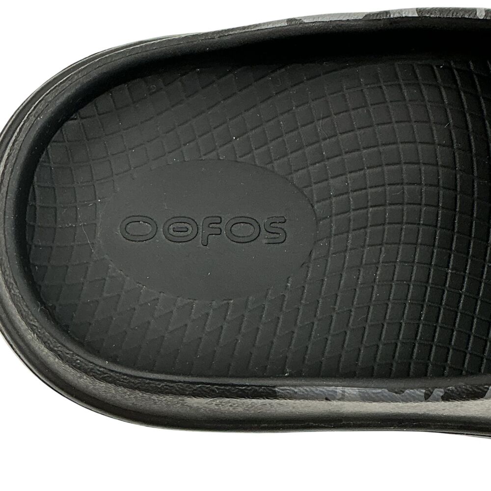 OOFOS OOcloog Camo Recovery Clogs Mules Womens sz 7 Limited Edition Black & Gray - Picture 7 of 13